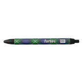 Clan Forbes Tartan Zwarte Inkt Pen (Voorkant)