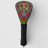 Clan Forrester Crest over Tartan Golfheadcover (Voorkant)