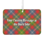 Clan Forrester Crest over Tartan Luchtverfrisser (Achterkant)