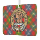 Clan Forrester Crest over Tartan Luchtverfrisser (Links)