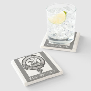 Clan Forrester Crest Stenen Onderzetter