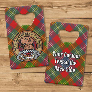 Clan Forrester Crest sur Tartan