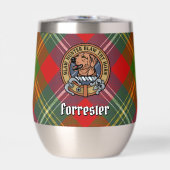 Clan Forrester Crest sur Tartan (Avant)