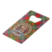 Clan Forrester Crest sur Tartan (Devant Angle)