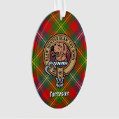 Clan Forrester Crest sur Tartan (devant)