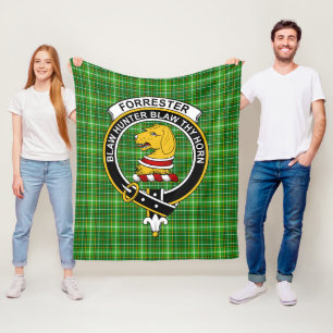 Clan Forrester Jacht Tartan Schotse Ruit Fleece Deken