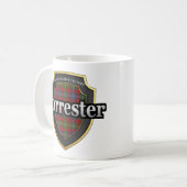 Clan Forrester Scottish Dynasty Tartan Mugs Cups (Devant gauche)