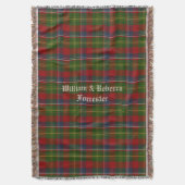 Clan Forrester Tartan Pset Custom Throw Blanket Deken (Voorkant Verticaal)