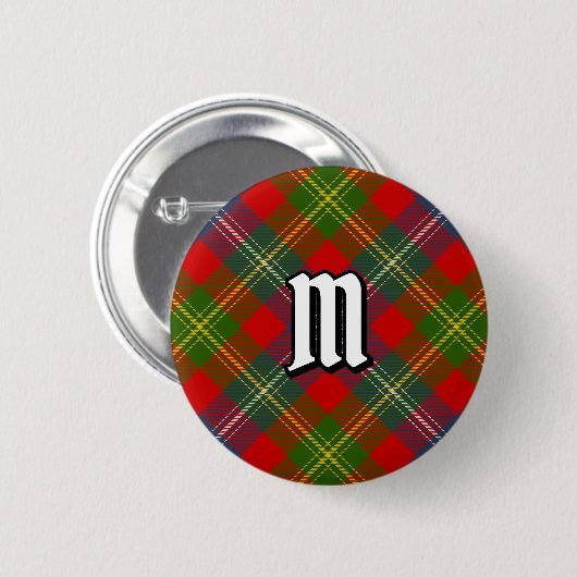 Clan Forrester Tartan Ronde Button 5,7 Cm (Voorkant /achterkant)