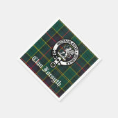 Clan Forsyth Crest & Tartan  Servet (Hoek)