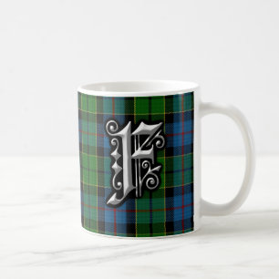 Clan Forsyth Forsythe Letter F Monogram Tartan Koffiemok