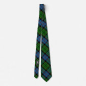 Clan Forsyth Forsythe Letter F Monogram Tartan Stropdas (Achterkant)