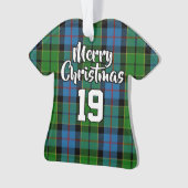 Clan Forsyth Tartan Kersttrui Ornament (voorkant)