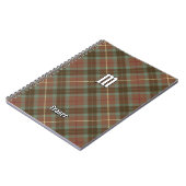 Clan Fraser Chasse Patinée Carnet Tartan (Côté gauche)