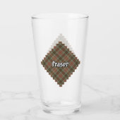 Clan Fraser Chasse Patinée Tartan Verre (Dos)