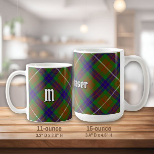 Clan Fraser Chasse Tartan Café Mug