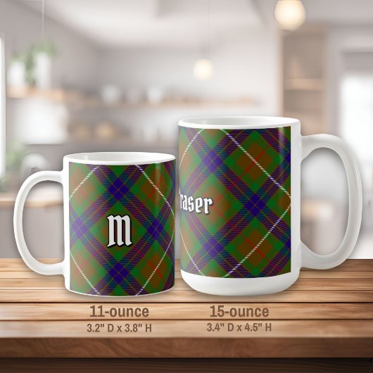 Clan Fraser Chasse Tartan Café Mug