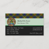 Clan Fraser Chasse Tartan Carte de visite (Devant)