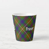 Clan Fraser Chasse Tartan Latte Mug (Devant)