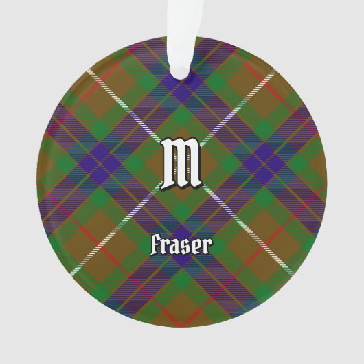 Clan Fraser Chasse Tartan Ornament (devant)