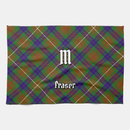 Clan Fraser Chasse Tartan Serviette de cuisine (Horizontal)