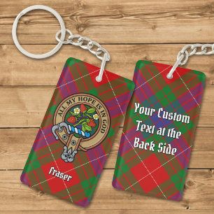 Clan Fraser Crest Acrylische Sleutelhanger