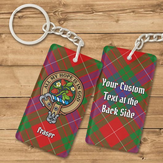 Clan Fraser Crest Acrylische Sleutelhanger