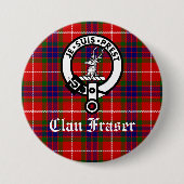 Clan Fraser Crest Badge et Tartan (Devant)