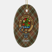 Clan Fraser Crest keramisch Ornament (Rechts)