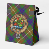Clan Fraser Crest over jagen Tartan Favor Box Bedankdoosjes (Achterkant)