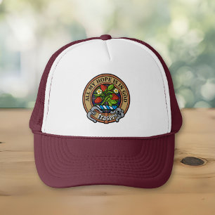 Clan Fraser Crest over jagen Tartan Trucker Hat Pet