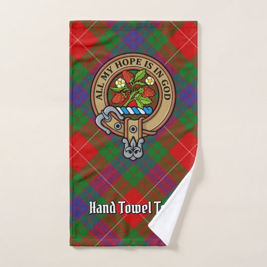 Clan Fraser Crest over Tartan Bad Handdoek (Handdoek)