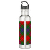 Clan Fraser Crest over Tartan Waterfles (Achterkant)