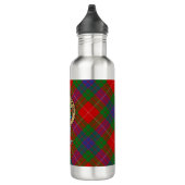 Clan Fraser Crest over Tartan Waterfles (Rechts)
