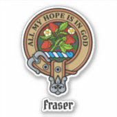Clan Fraser Crest Sticker (Voorkant)