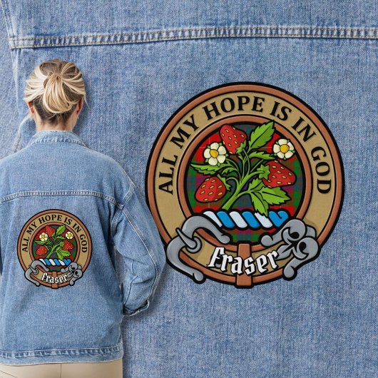 Clan Fraser Crest sur Tartan