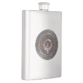 Clan Fraser Crest & Tartan Knot Flask Flacon (Rechts)