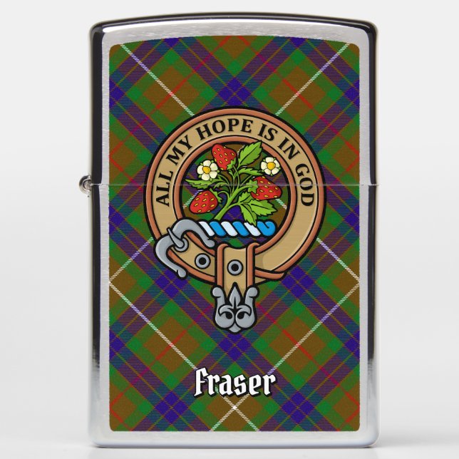 Clan Fraser Crest Zippo Lighter (Voorkant)