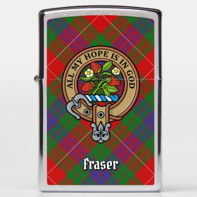 Clan Fraser Crest Zippo Lighter (Voorkant)