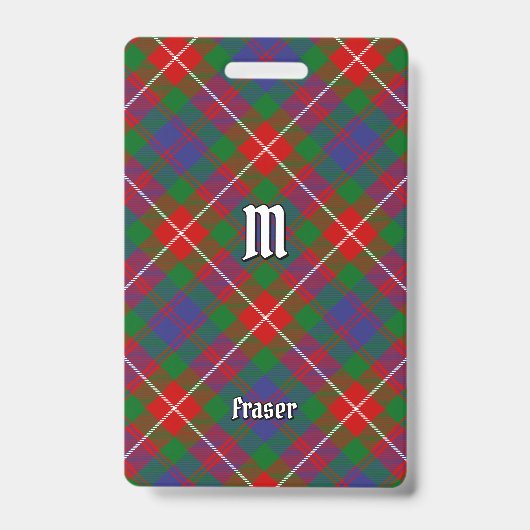 Clan Fraser de Lovat Badge Tartan (Avant)
