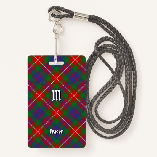 Clan Fraser de Lovat Badge Tartan (Devant avec lanière)