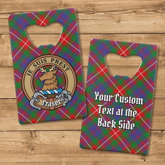 Clan Fraser de Lovat Crest sur Tartan