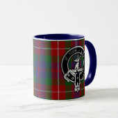 Clan Fraser de Lovat Crest & Tartan Mug (Devant droit)