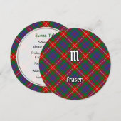 Clan Fraser de Lovat Tartan Invitation (Devant / Derrière)