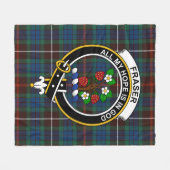 Clan Fraser Hunting Ancient Tartan Pset Fleece Deken (Voorkant (Horizontaal))
