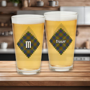 Clan Fraser Hunting Tartan Glass Glas