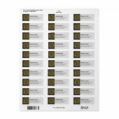 Clan Fraser Hunting Tartan Label (Full Sheet)