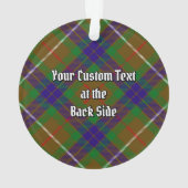 Clan Fraser Hunting Tartan Ornament (achterkant)