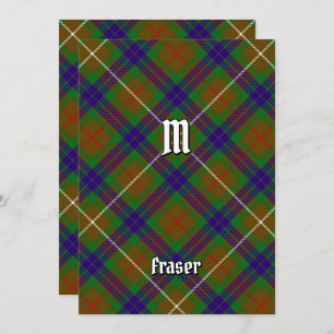 Clan Fraser Hunting Tartan Uitnodiging