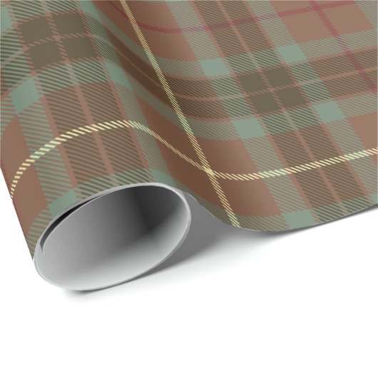 Clan Fraser Hunting Weathered Tartan Cadeaupapier (Rol Hoek)